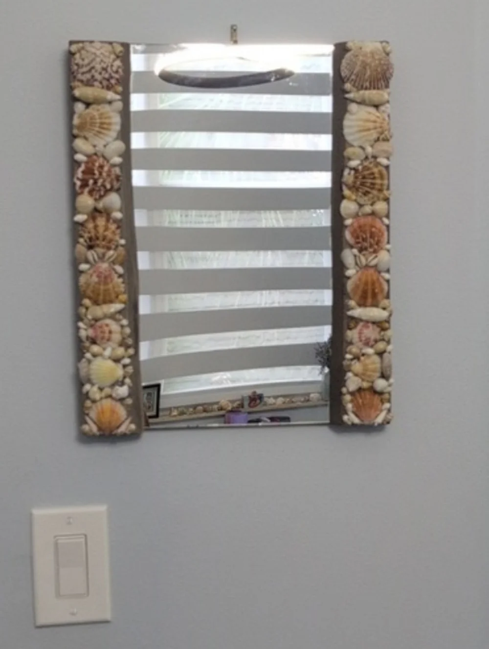Shell Art Mirror, Seashell Art, Decorative Mirror, Home Decorl Seashells Coastal